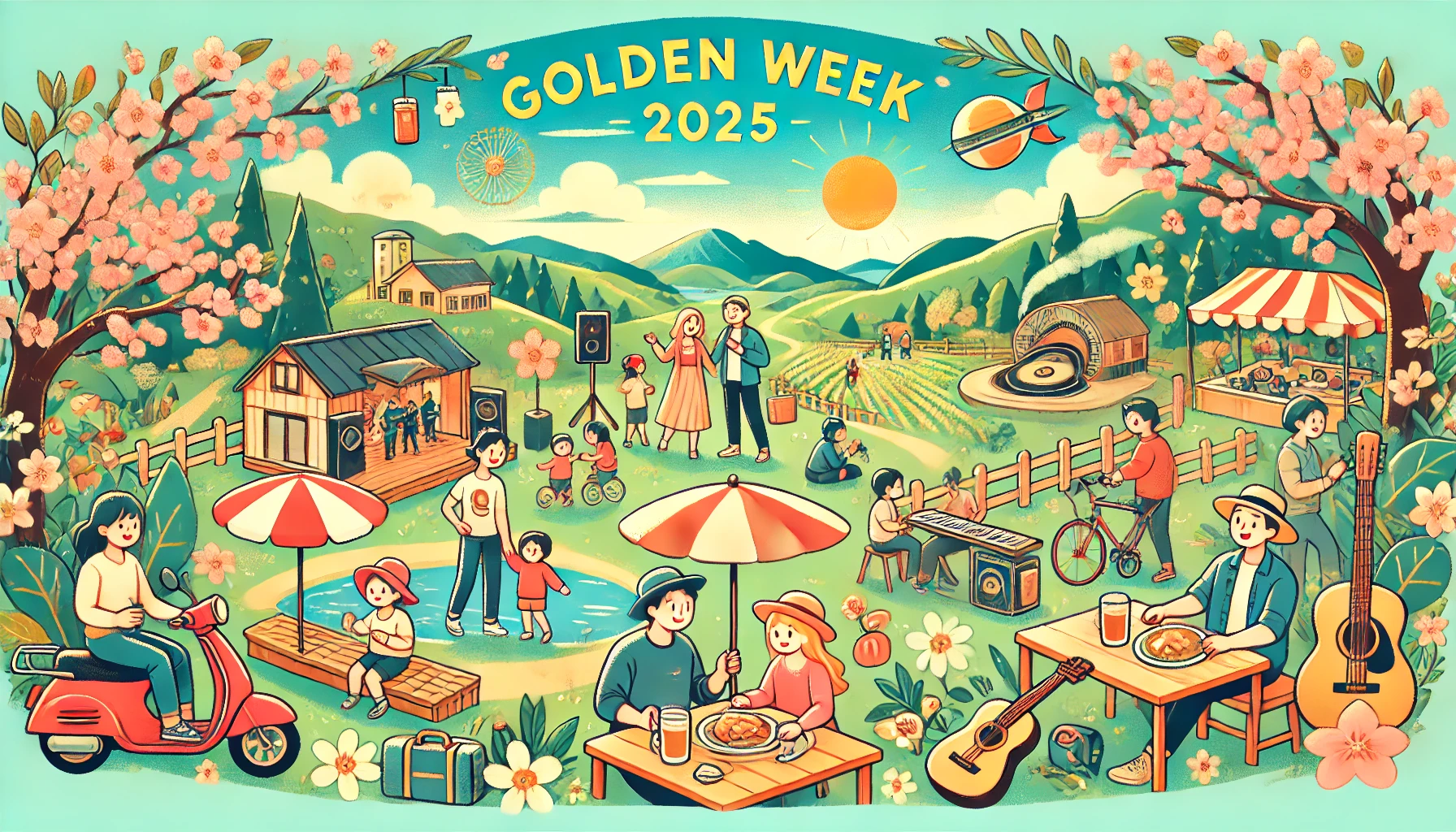 【2025年GW完全ガイド】混雑を避けて楽しむ！おすすめ穴場スポット＆注目フェスまとめ