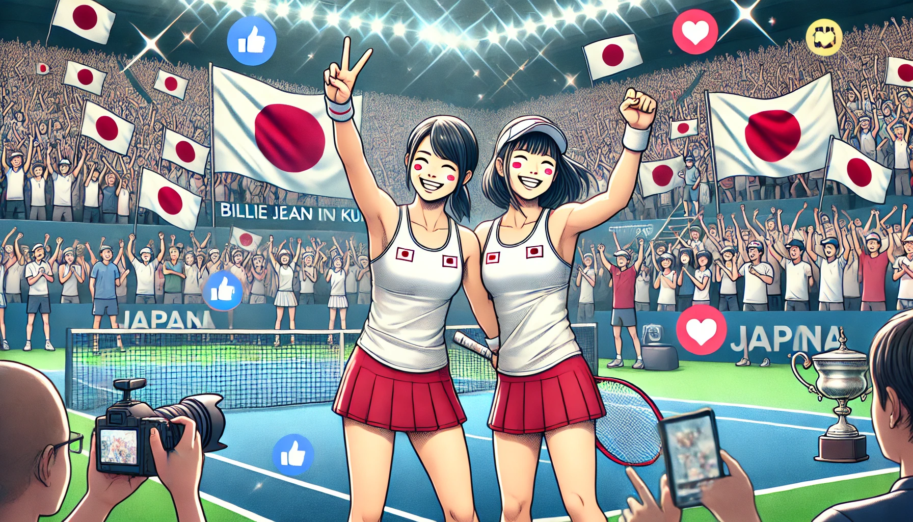 【快挙】女子テニス日本代表がビリー・ジーン・キング・カップ決勝進出！柴原＆青山ペアが大仕事！